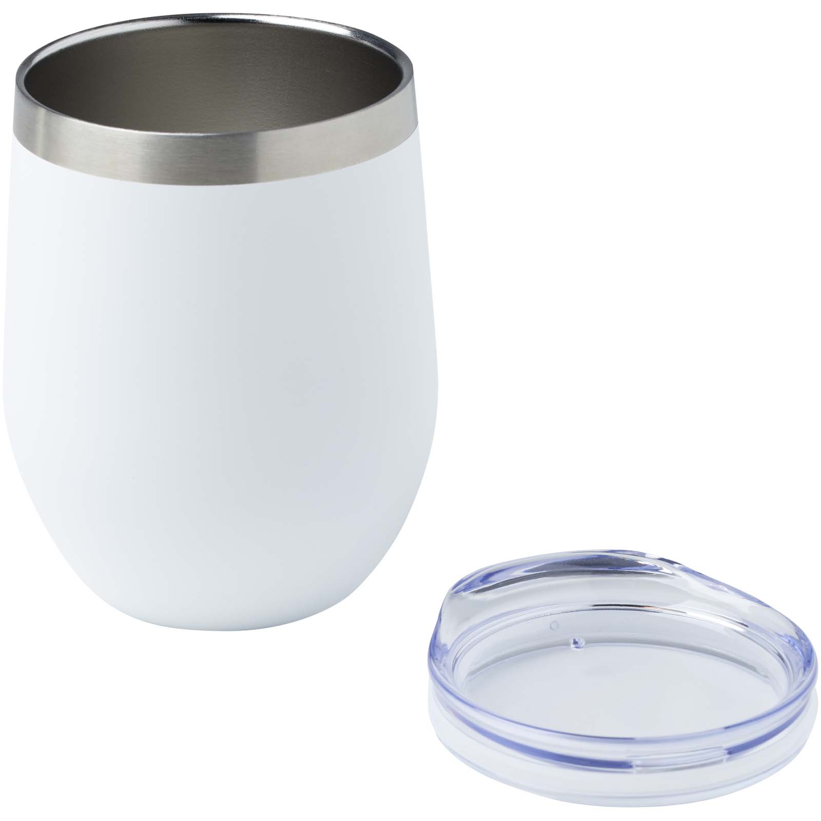 Corzo 350 ml RCS-zertifizierter Kupfer-Vakuum Isolierbecher aus recyceltem Edelstahl weiss