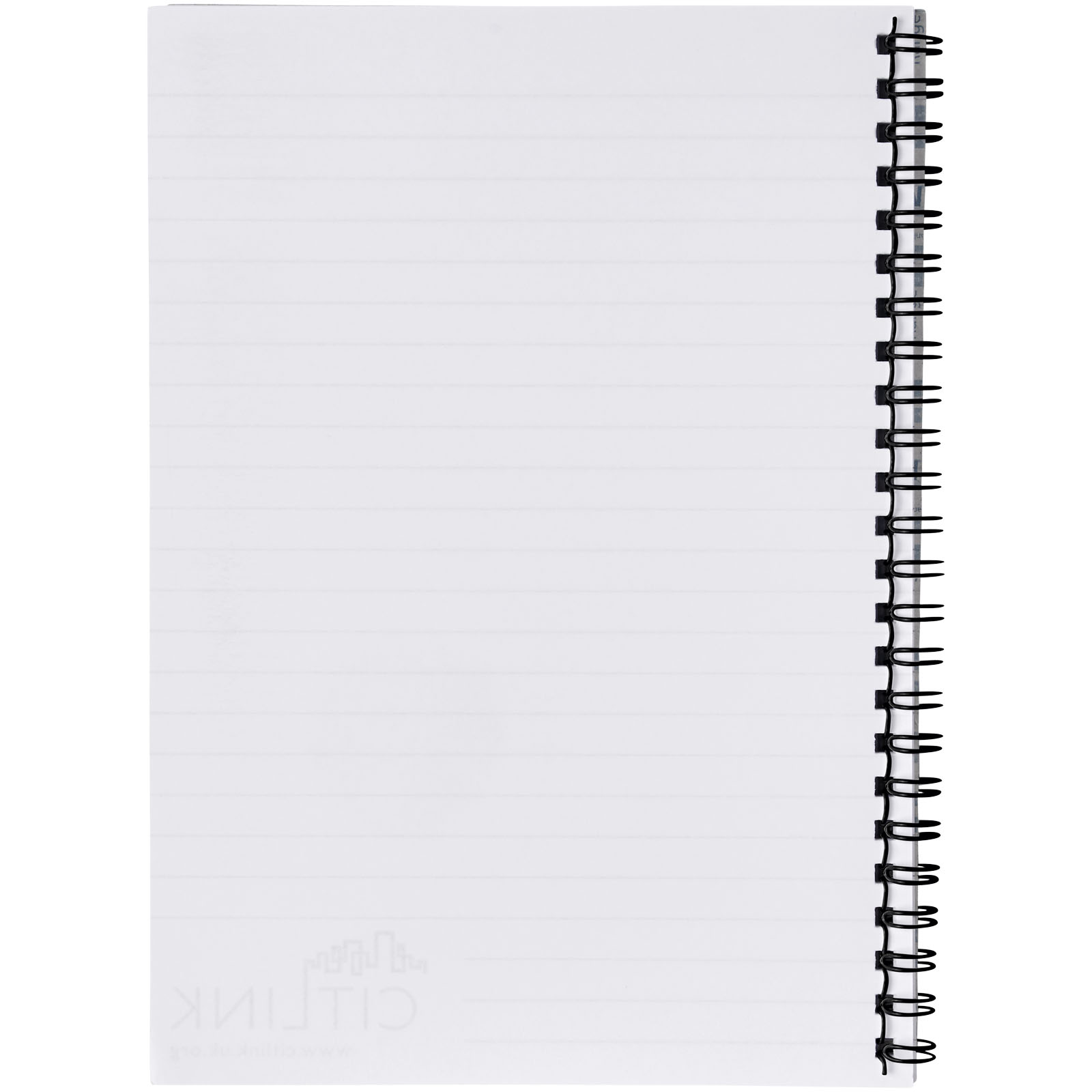 Desk-Mate® A5 Notizbuch mit Spiralbindung weiss, schwarz