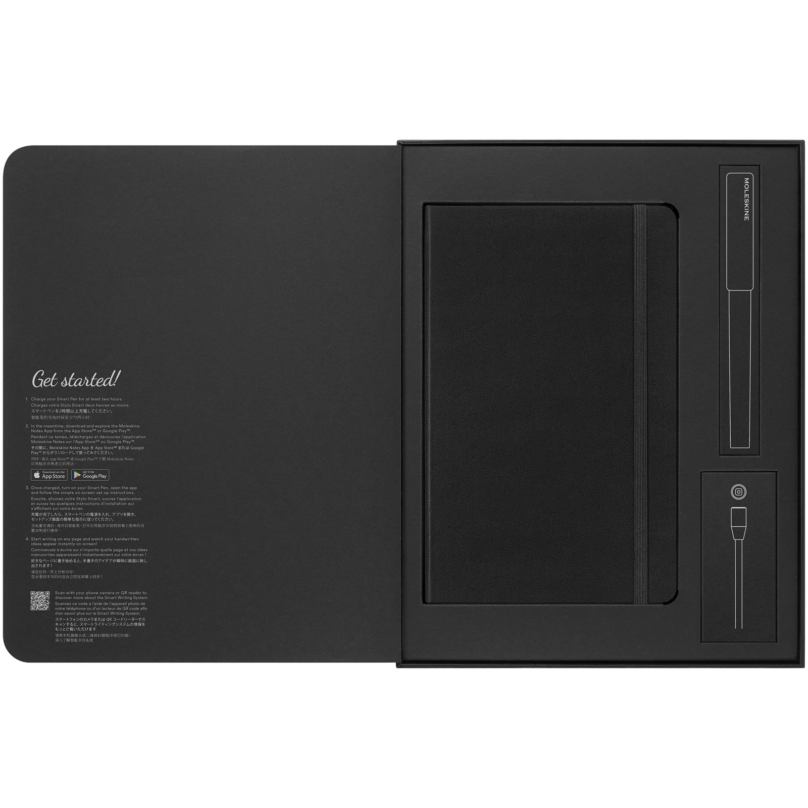 Moleskine Smart Schreibset schwarz