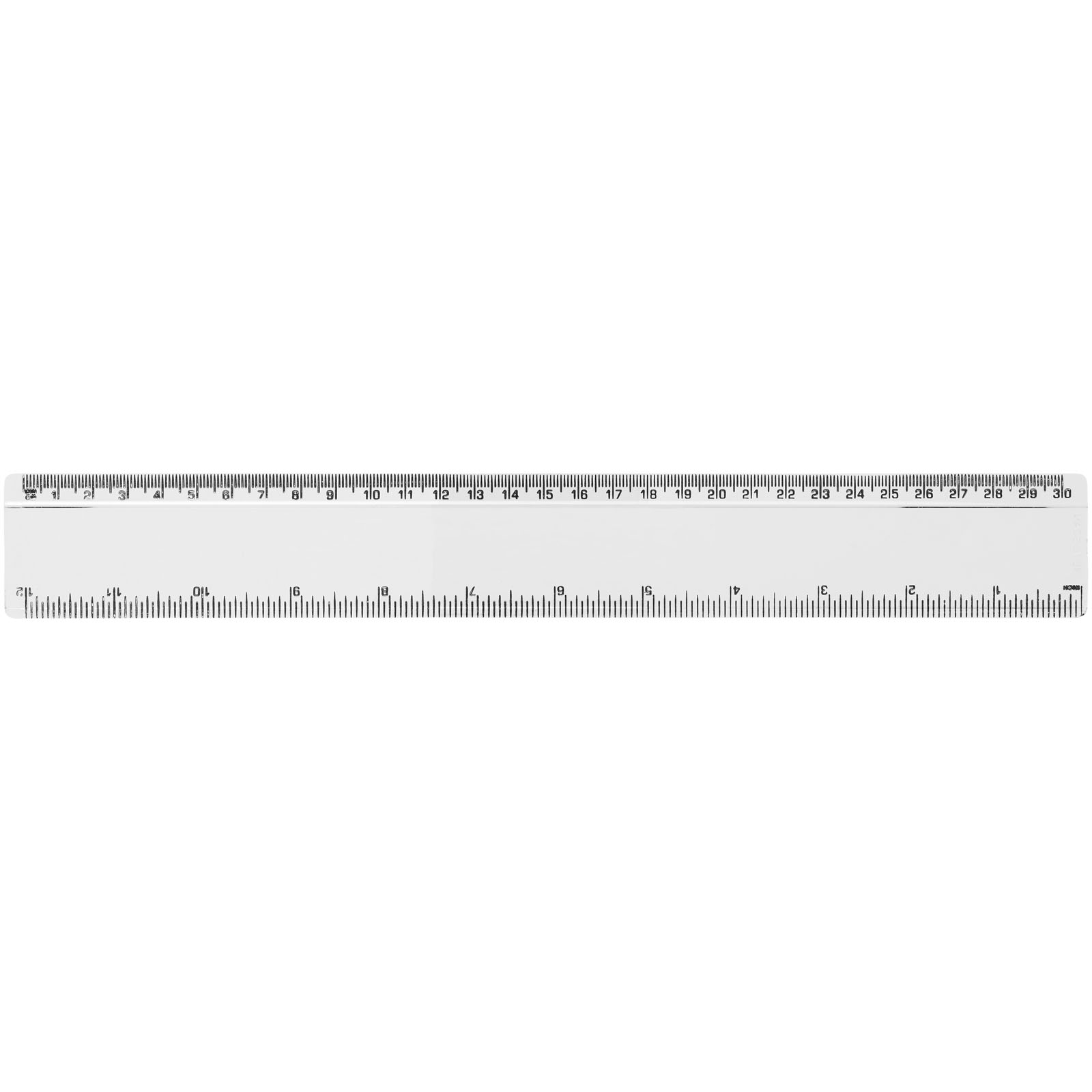 Renzo 30 cm Kunststofflineal transparent klar