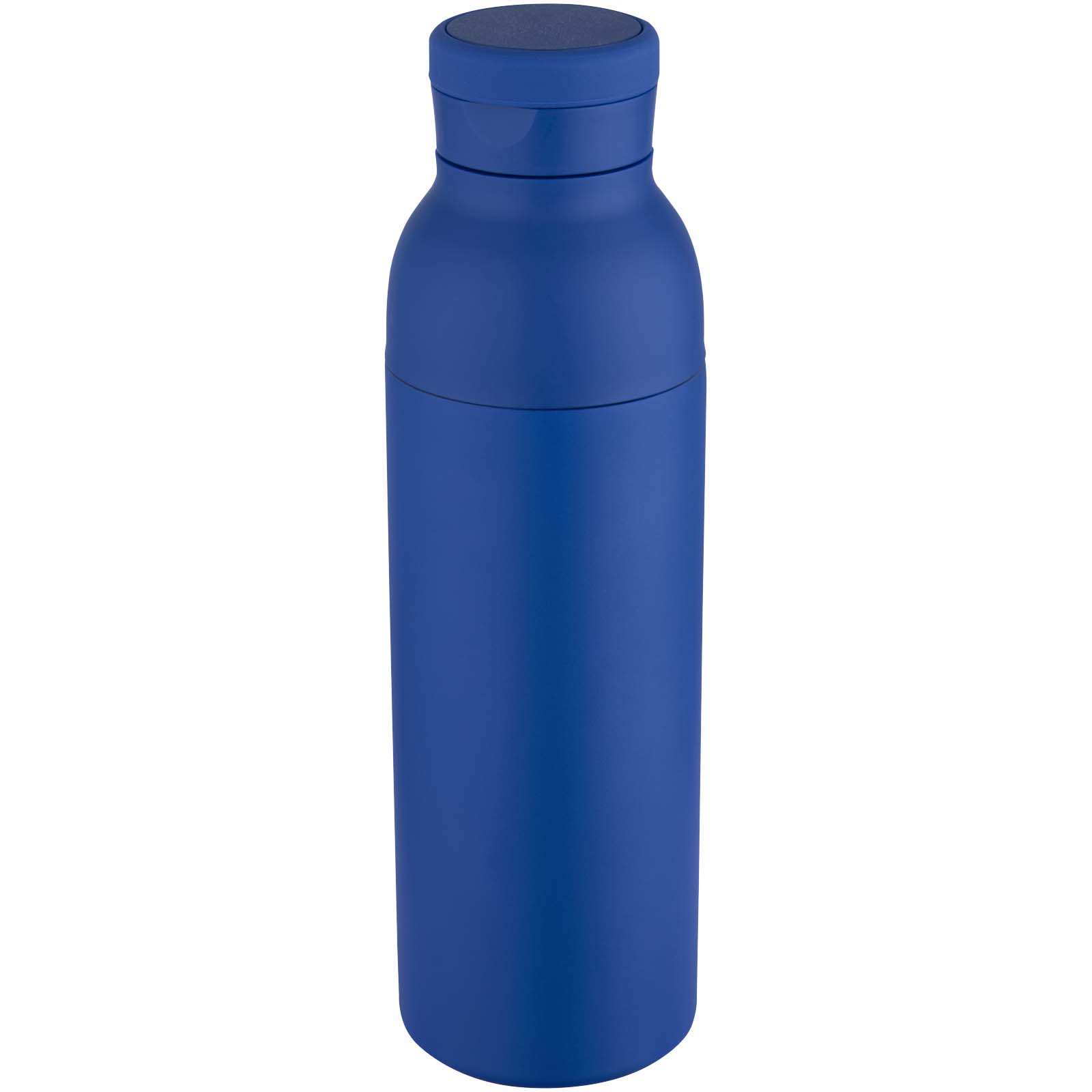 Illuminate 650 ml RCS doppelwandige Isolierflasche aus recyceltem Edelstahl royalblau