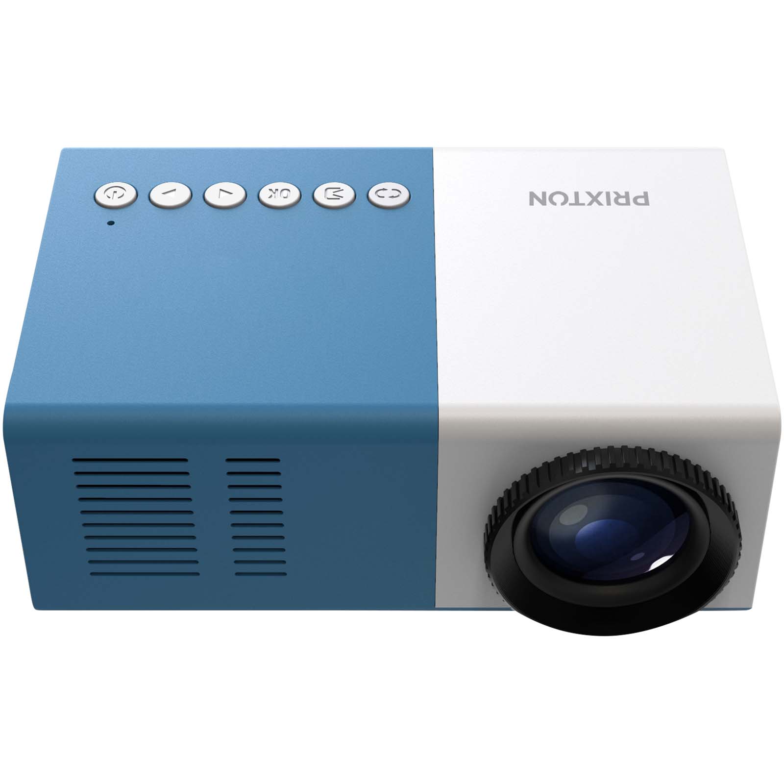 Prixton Mini Pro Cinema Beamer blau, weiss