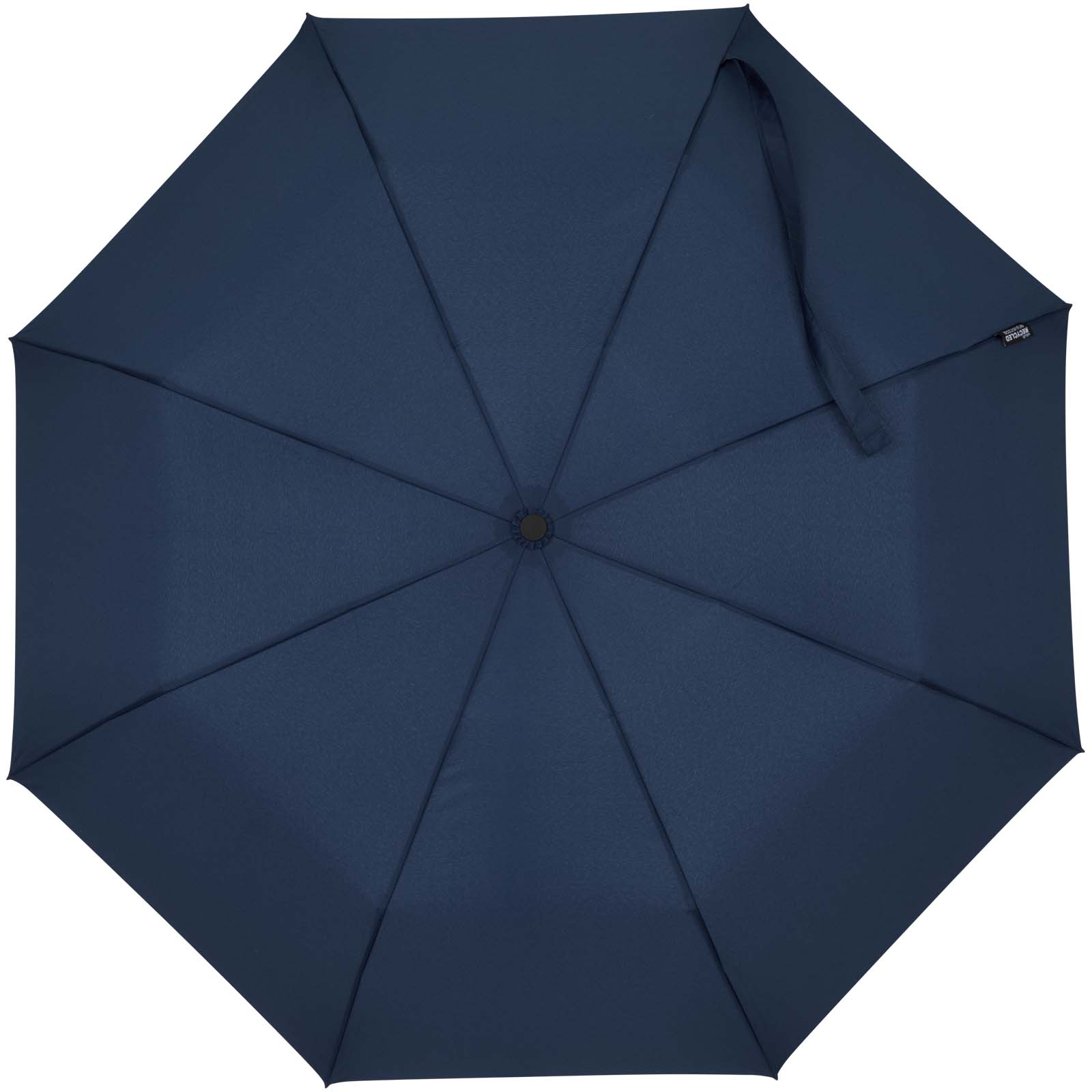 Agnes 21" faltbarer RPET-Regenschirm mit automatischer Öffnung navy