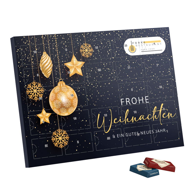 Premium Tisch Adventskalender Sarotti Schokotäfelchen