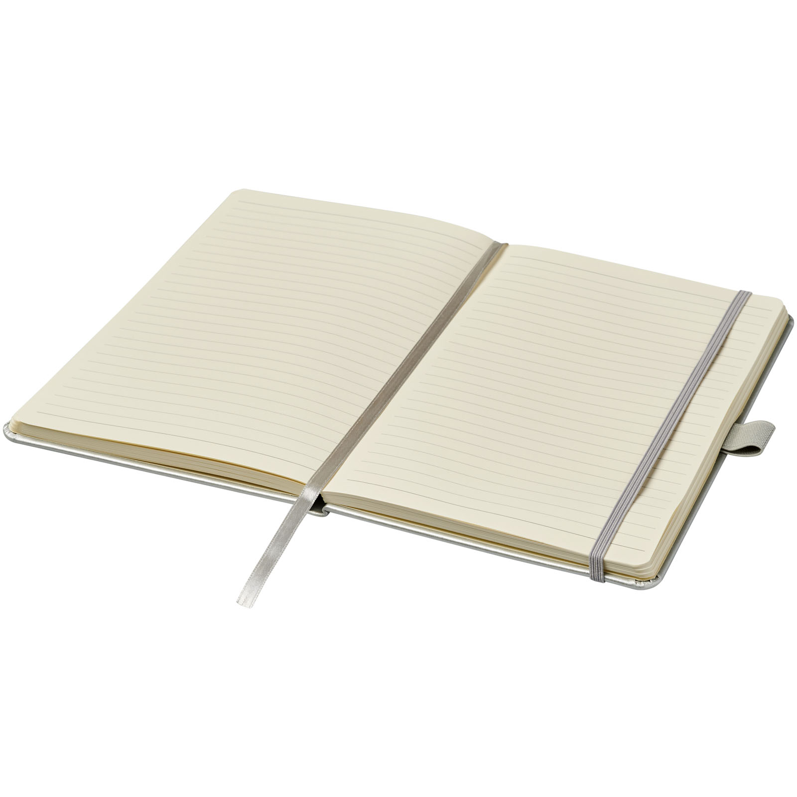 Nova A5 gebundenes Notizbuch silber