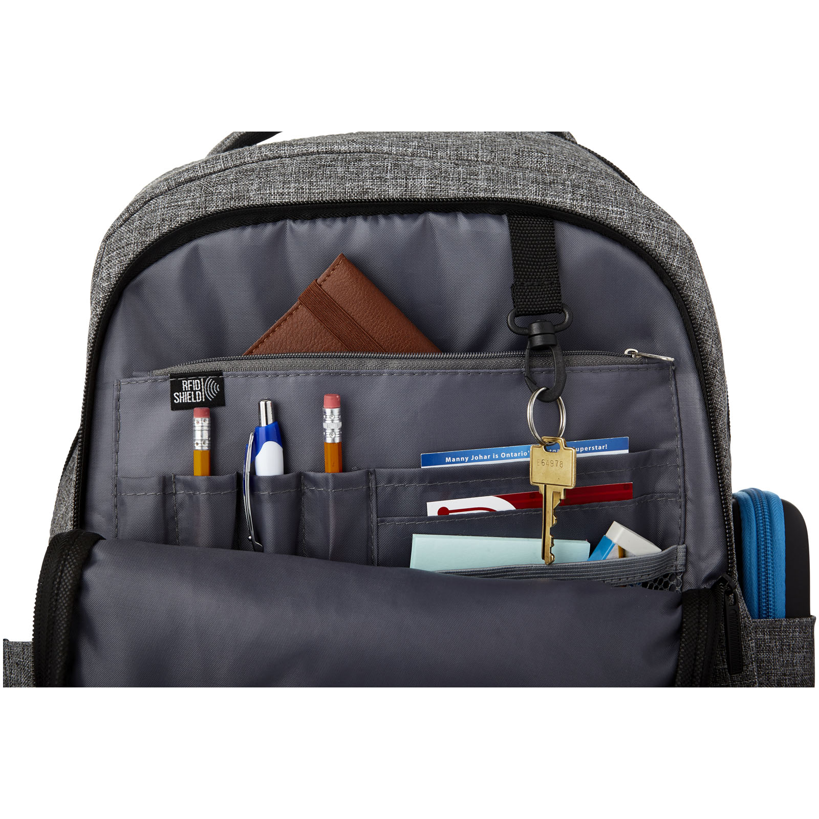 Vault RFID 15" Laptop-Rucksack 16L heather grau, schwarz