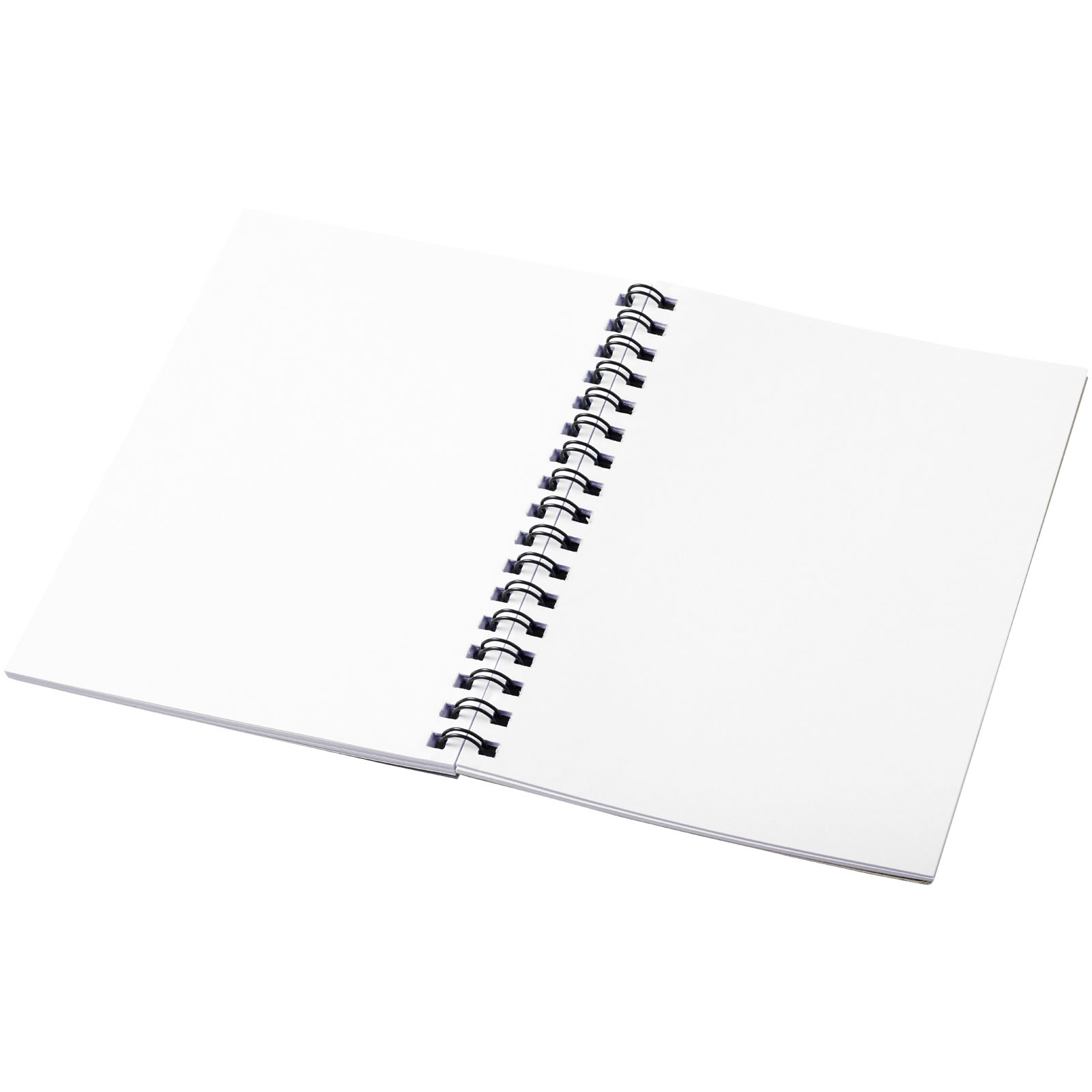 Desk-Mate® A6 Notizbuch mit Kunststoff Cover und Spiralbindung weiss, schwarz