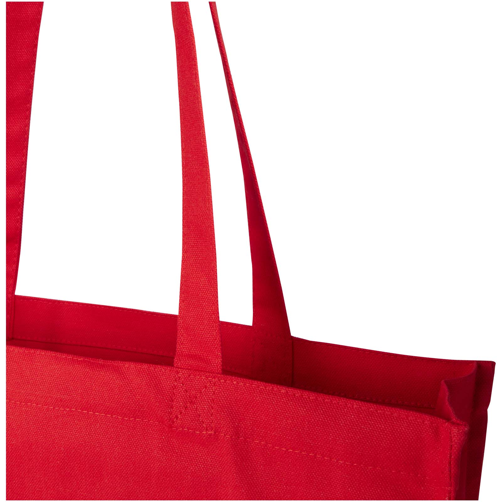 Odisha 180 g/m² OCS Bio Tragetasche mit Seitenfalten 14L rot