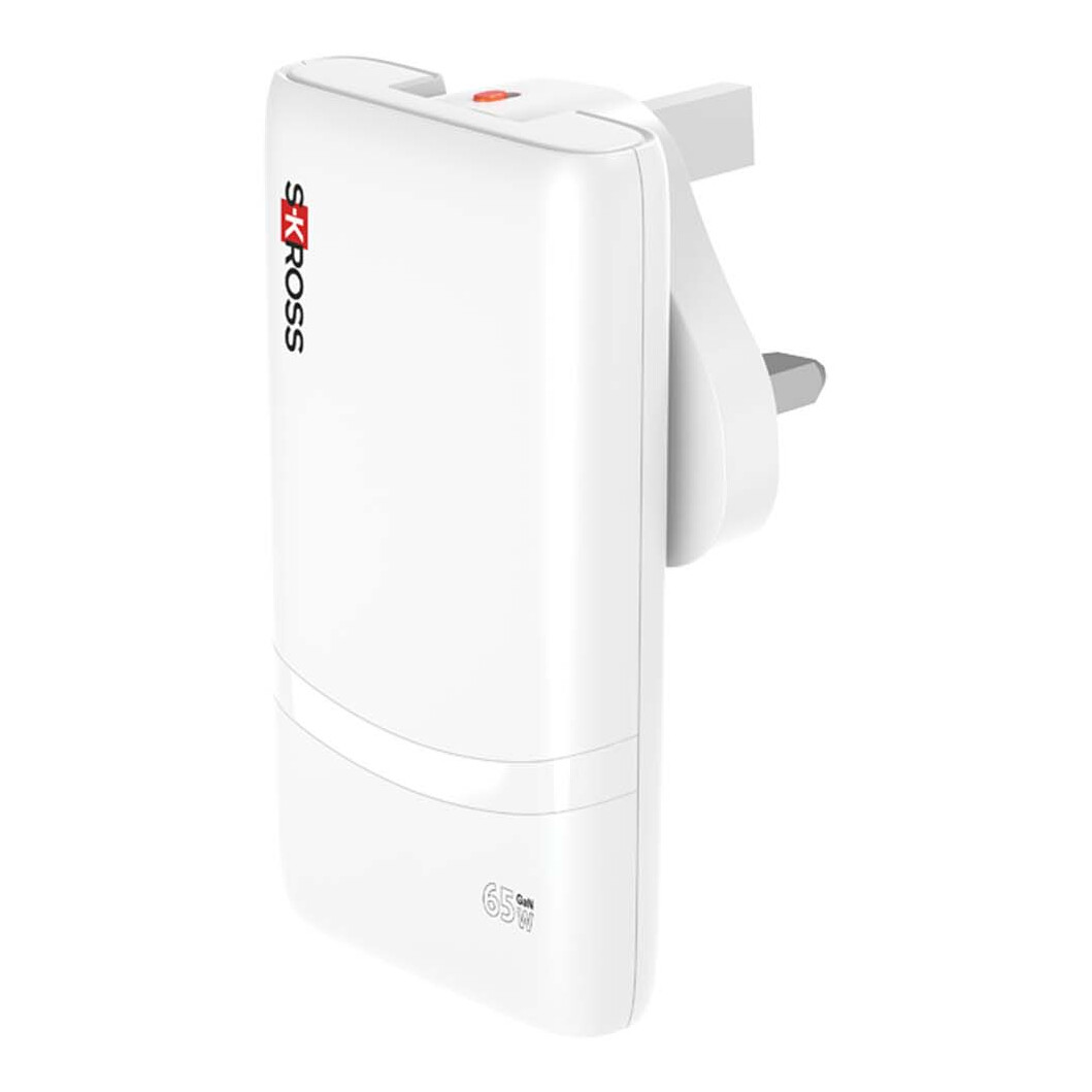 SKROSS® Klip Slim 65W Mehrfach-Ladegerät weiss