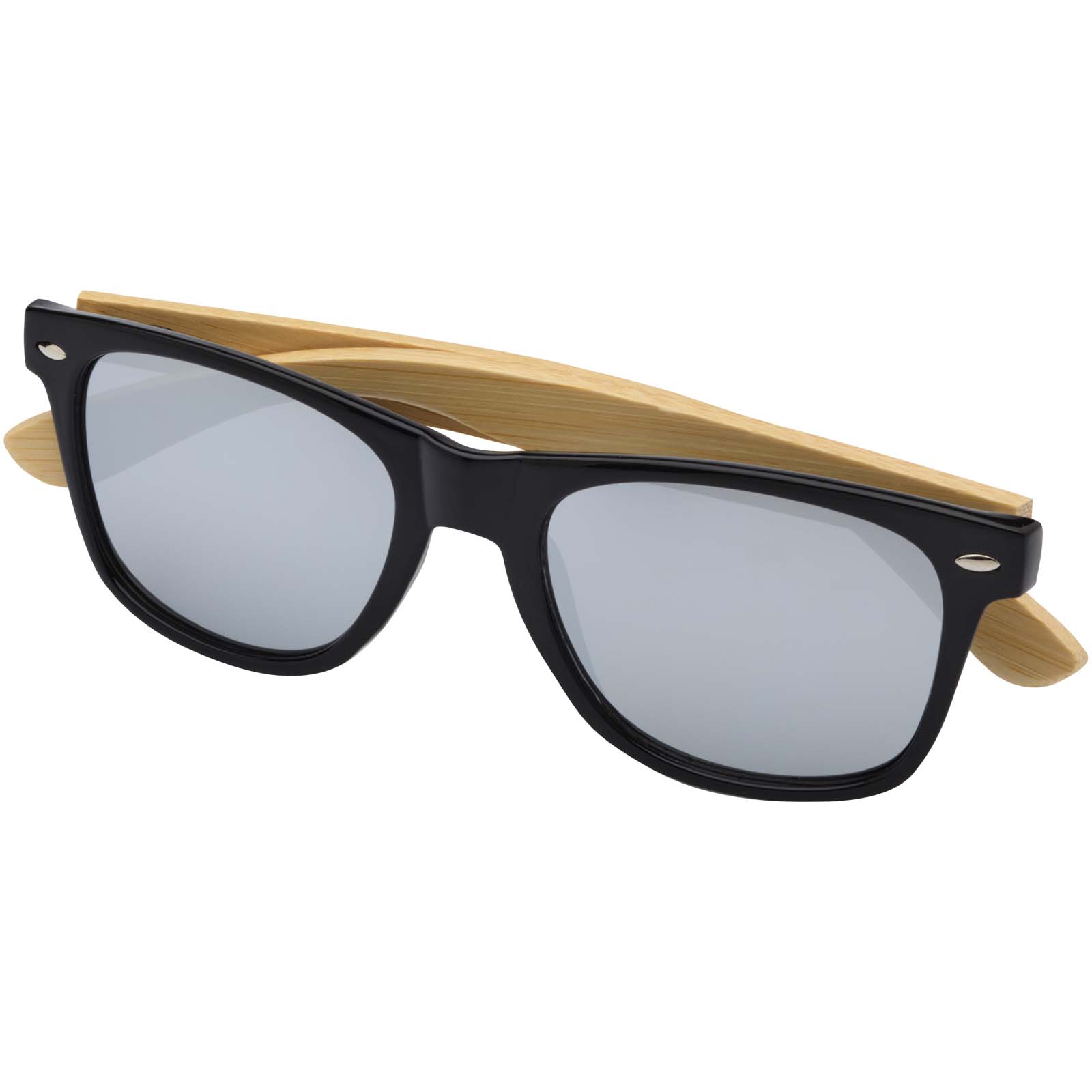 Hue Sonnenbrille mit Bambusbügeln silber