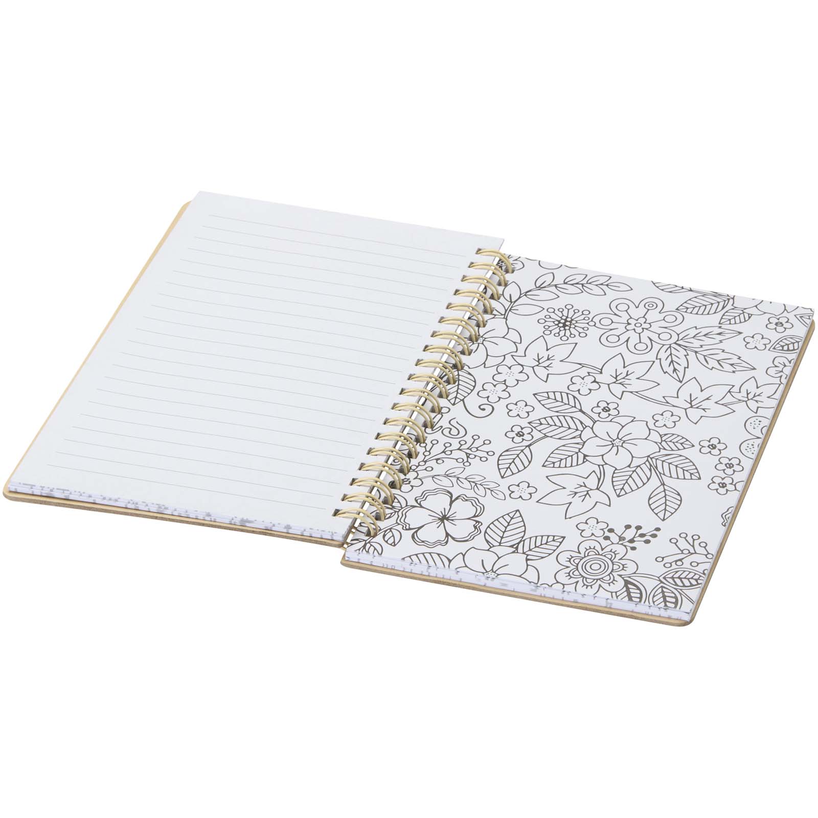 Squiggle B6 Hardcover Notizbuch mit Marker-Set natur