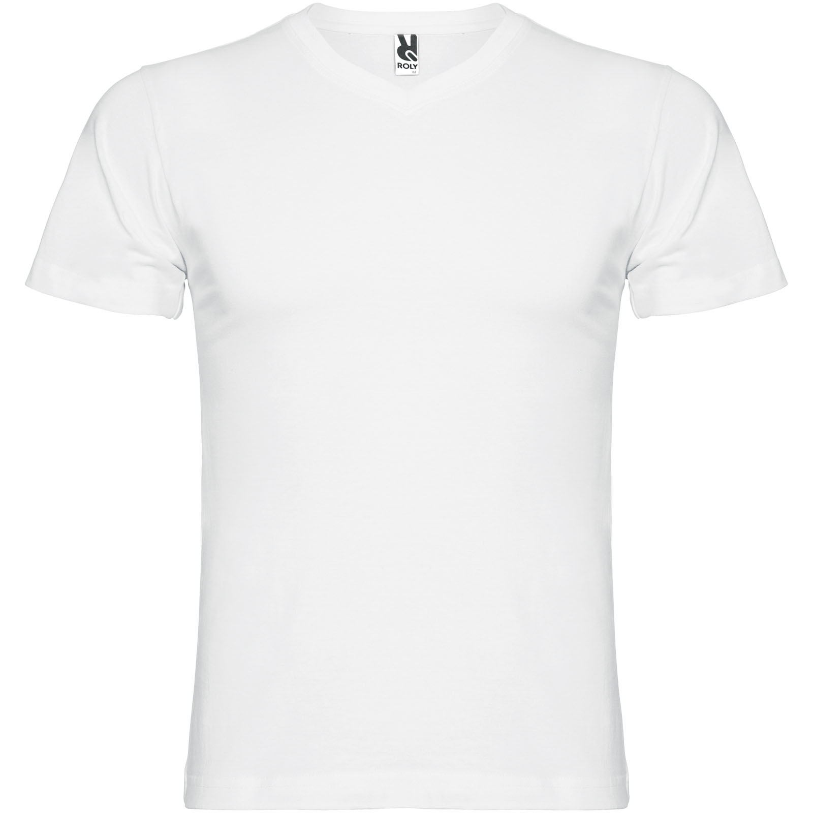 Samoyedo 155 g/m² T-Shirt mit V-Ausschnitt für Herren weiss