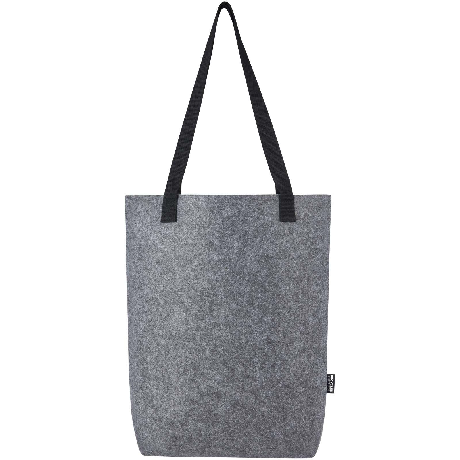 Felta Tragetasche aus GRS-recyceltem Filz mit breitem Boden 12 L mittelgrau