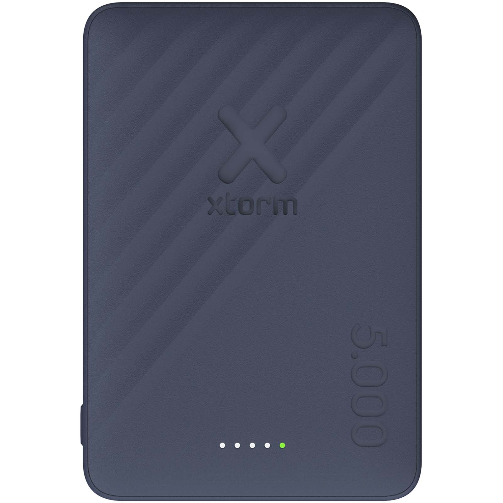 Xtorm Go2 15 W, 5000 mAh kabellose Powerbank mittelblau