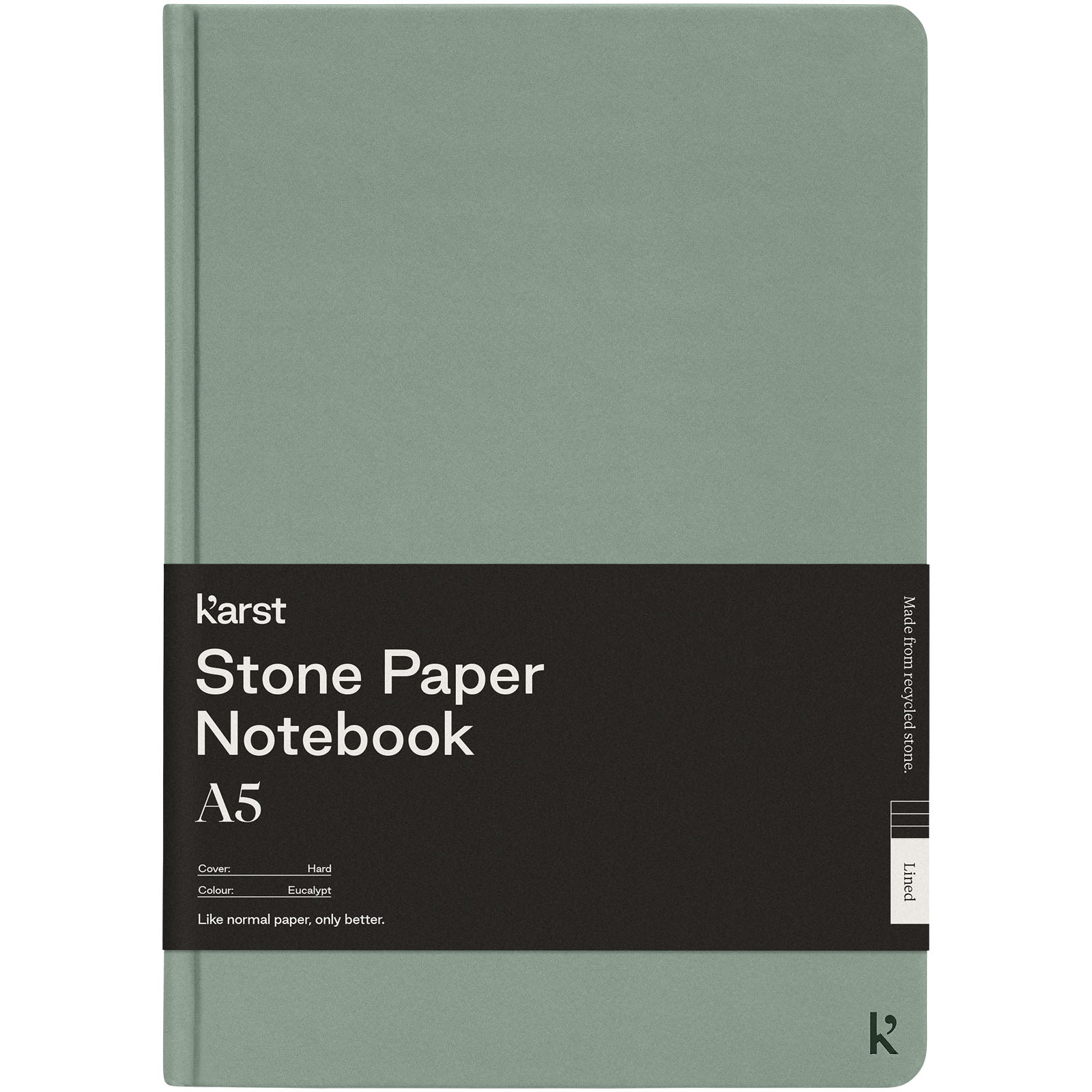 Karst® A5 Hardcover Notizbuch heather grün