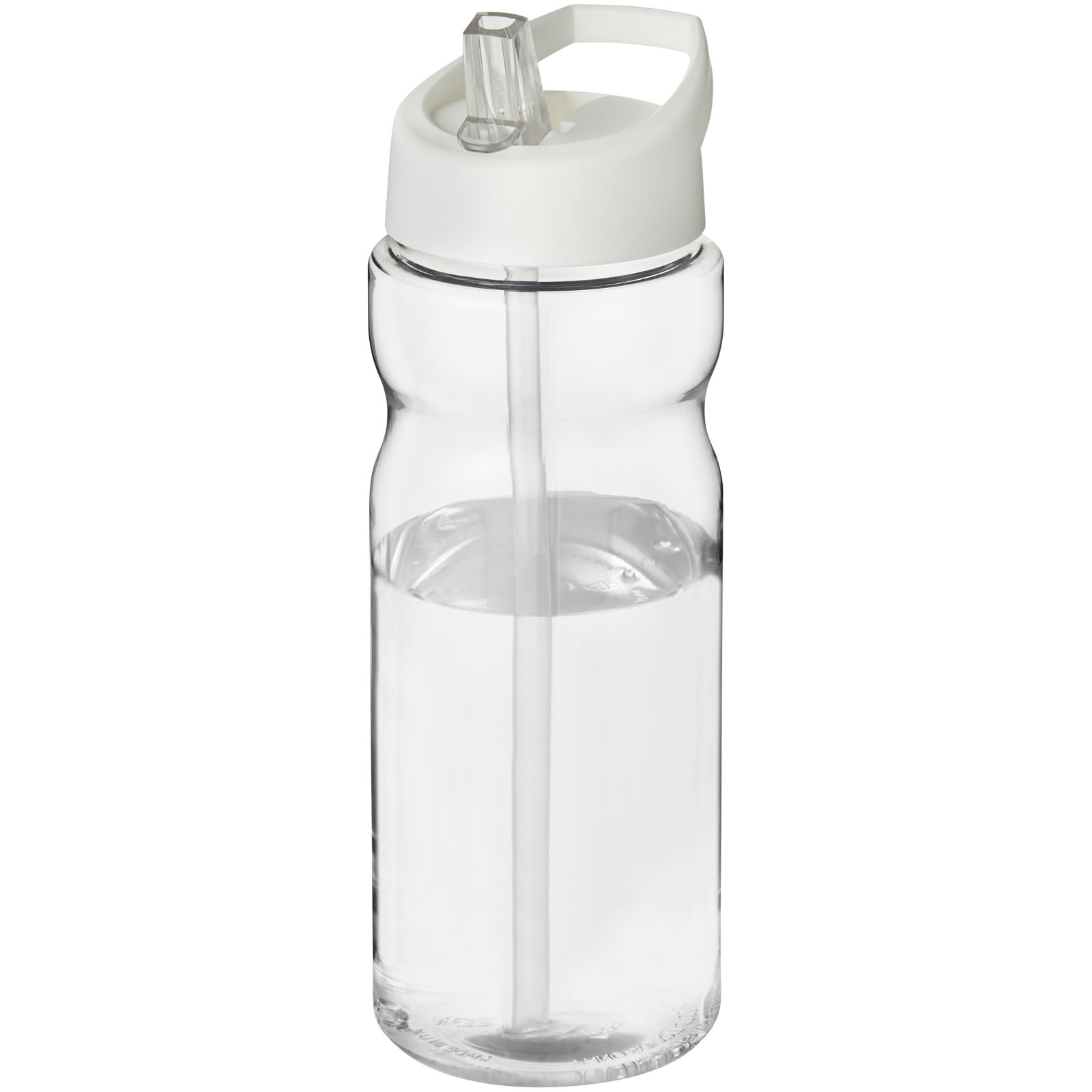 H2O Active® Base 650 ml Sportflasche mit Ausgussdeckel transparent, weiss