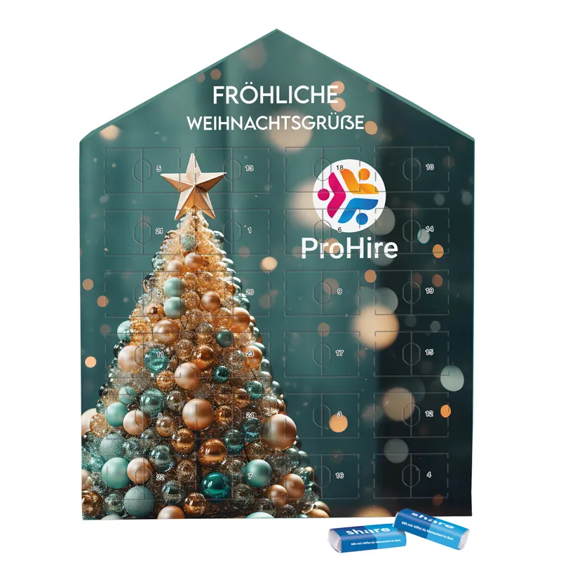 Täfelchen Adventskalender Haus