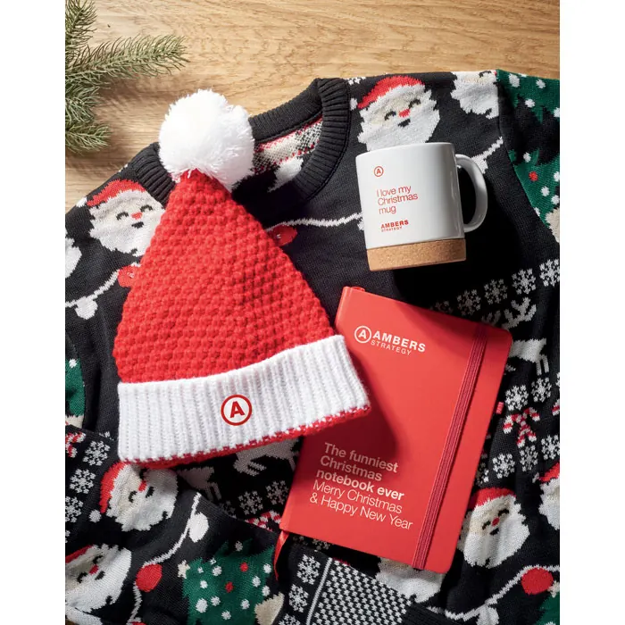 Weihnachtliche Strickmütze