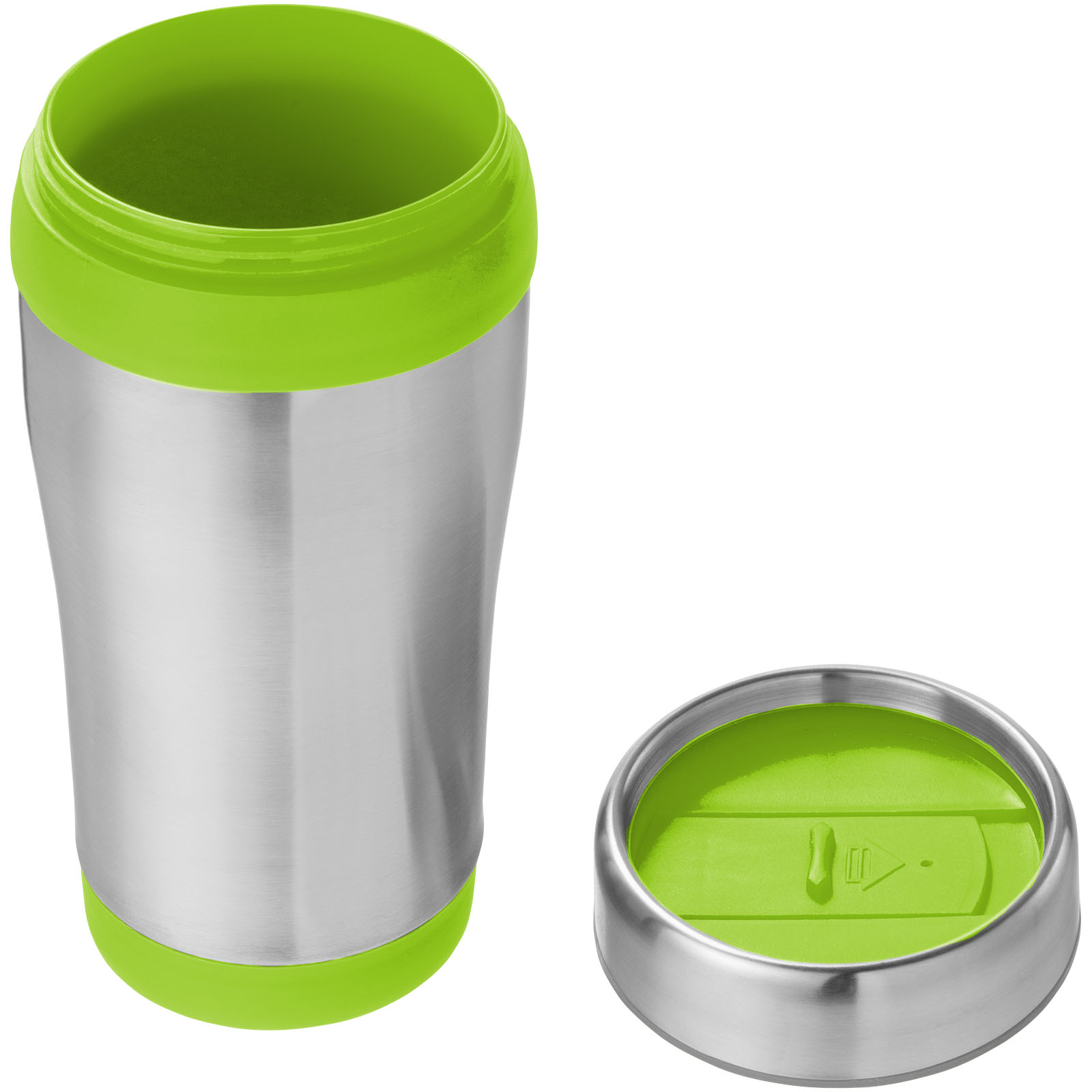 Elwood 410 ml Isolierbecher silber, Lindgrün
