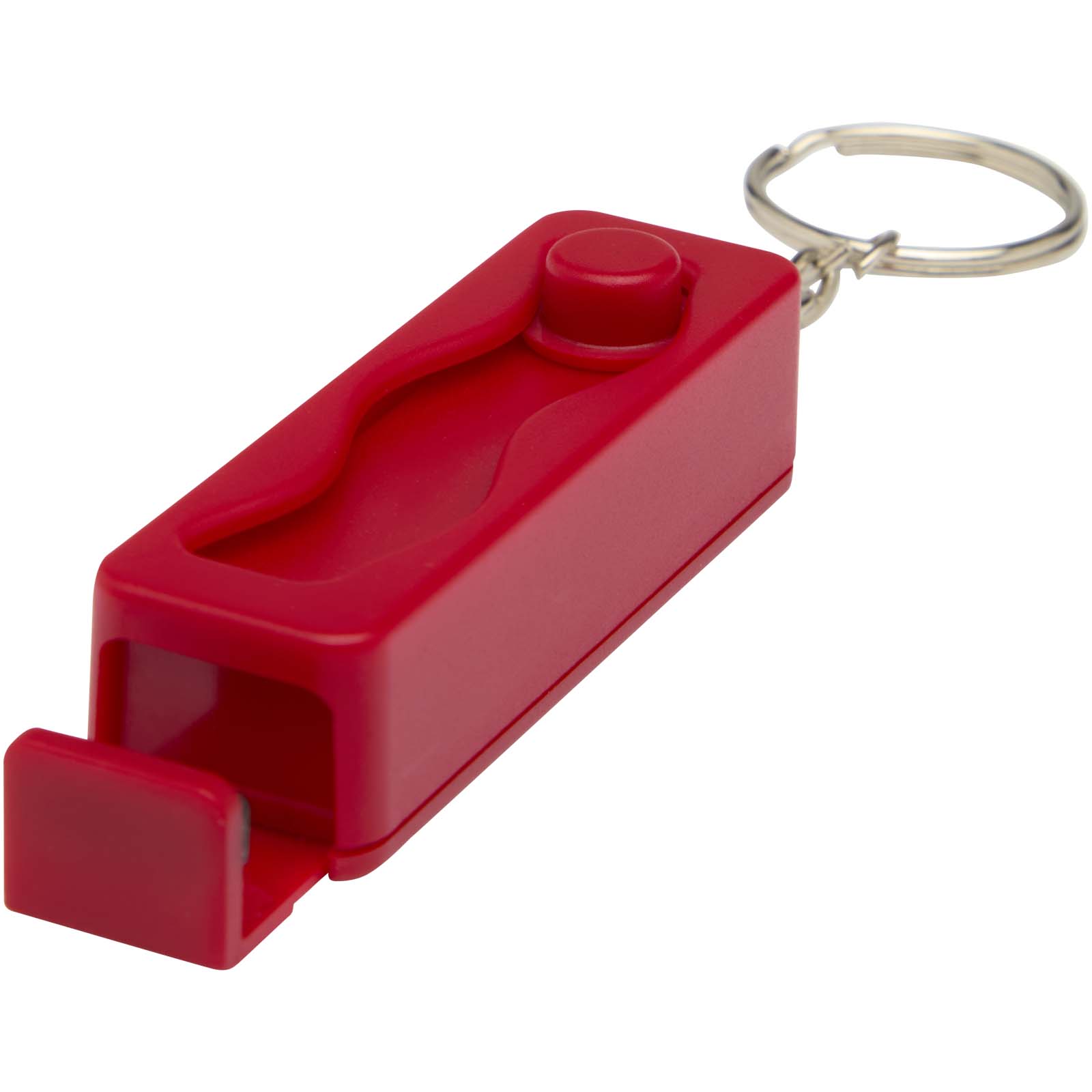 Aggia Smartphonehalterung aus recyceltem Kunststoff mit Fidget-Toy rot