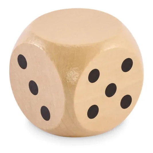 Spielwürfel Schima-Holz Ø 5cm