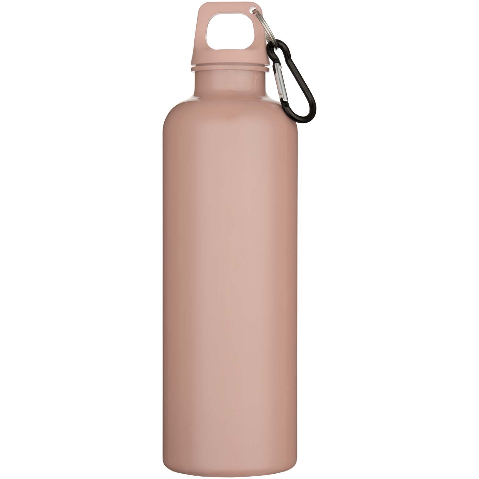 Oregon 750 ml einfarbige RS-zertifizierte Wasserflasche aus recyceltem Kunststoff mit Karabinerhaken altrosa