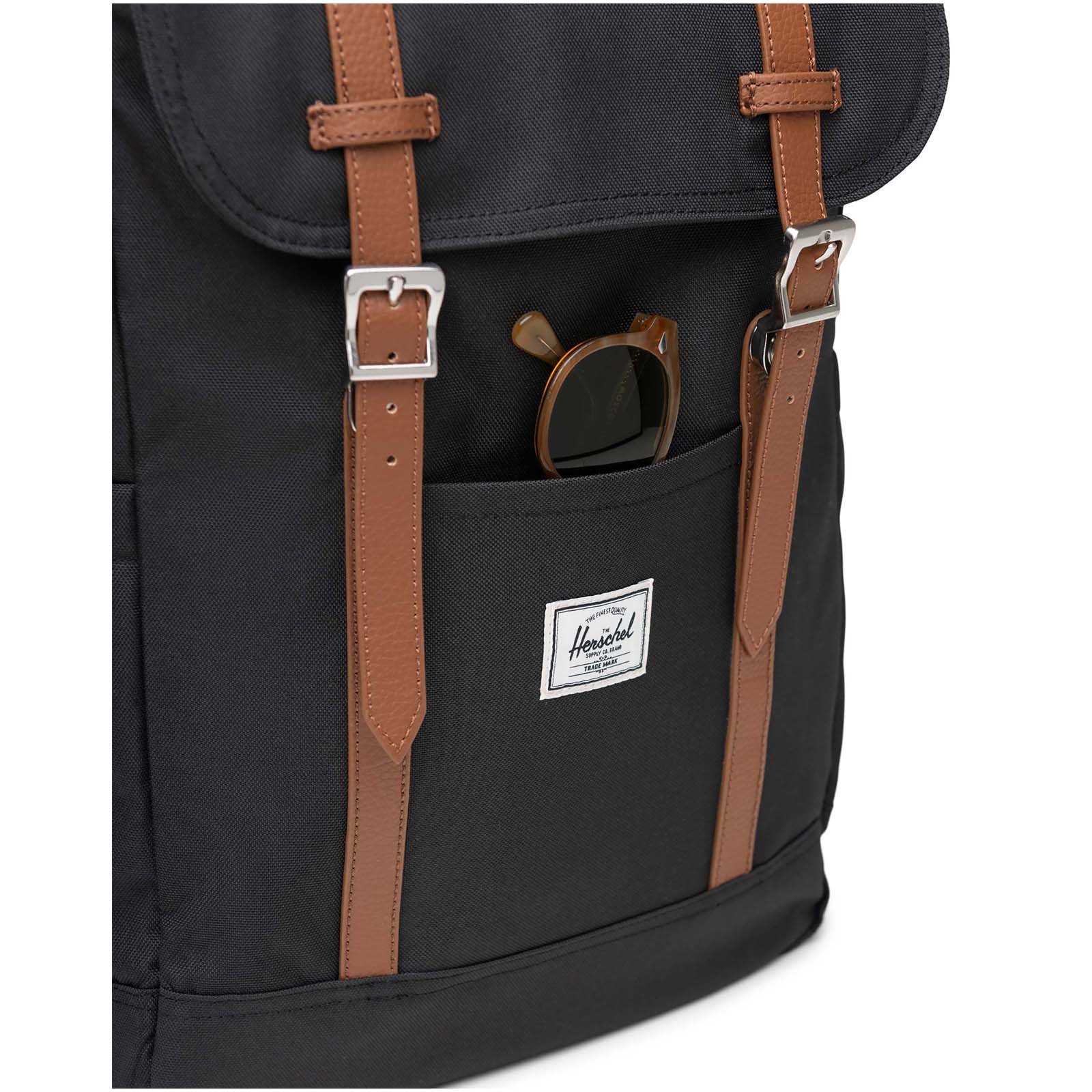 Herschel Retreat™ recycelter Laptop-Rucksack 23 L schwarz