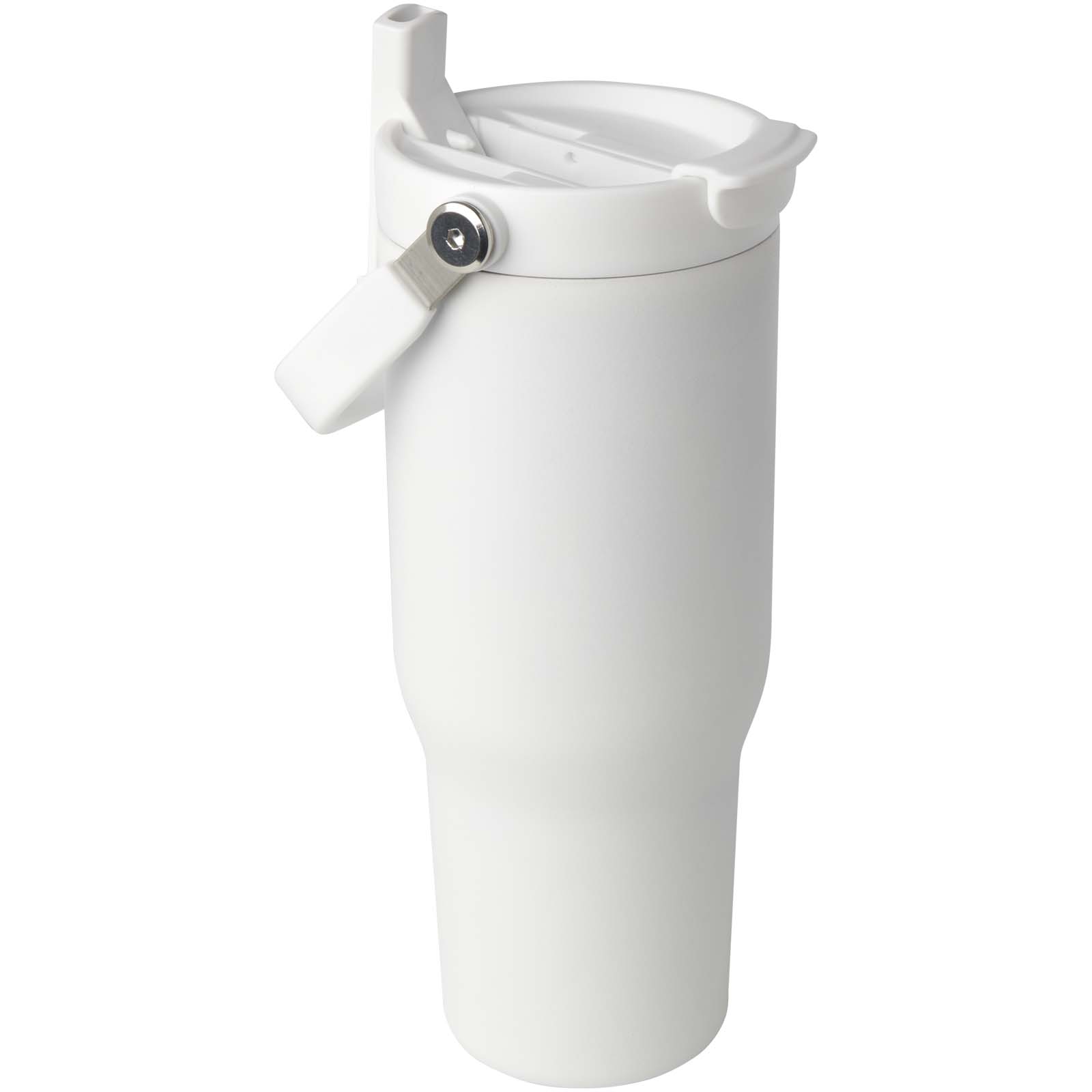 Bronx 900 ml RCS-zertifizierter Kupfer-Vakuum Isolierbecher aus Edelstahl mit Doppelfunktionsdeckel weiss