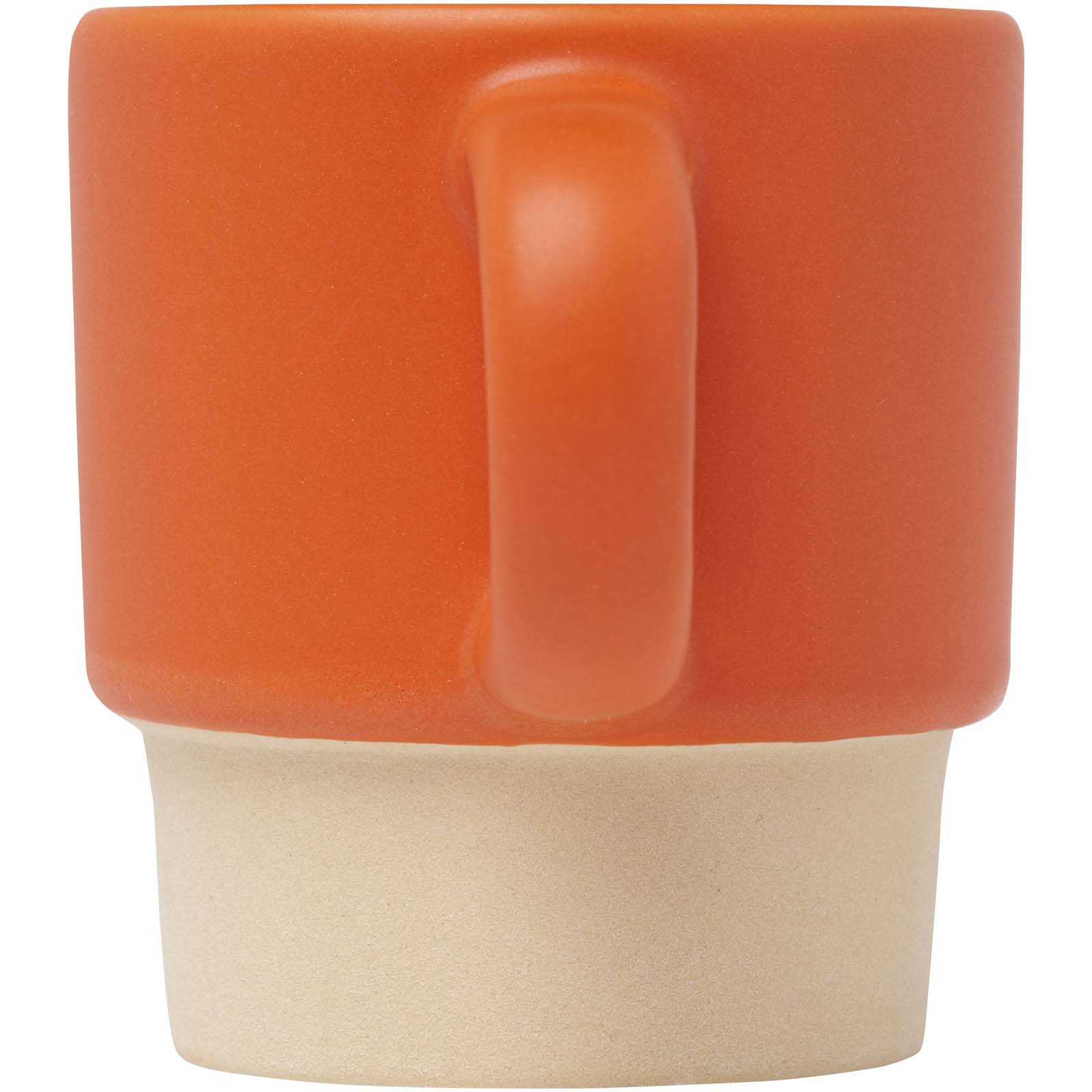 Olympia 130 ml stapelbarer Expresso Becher mit Tonboden orange