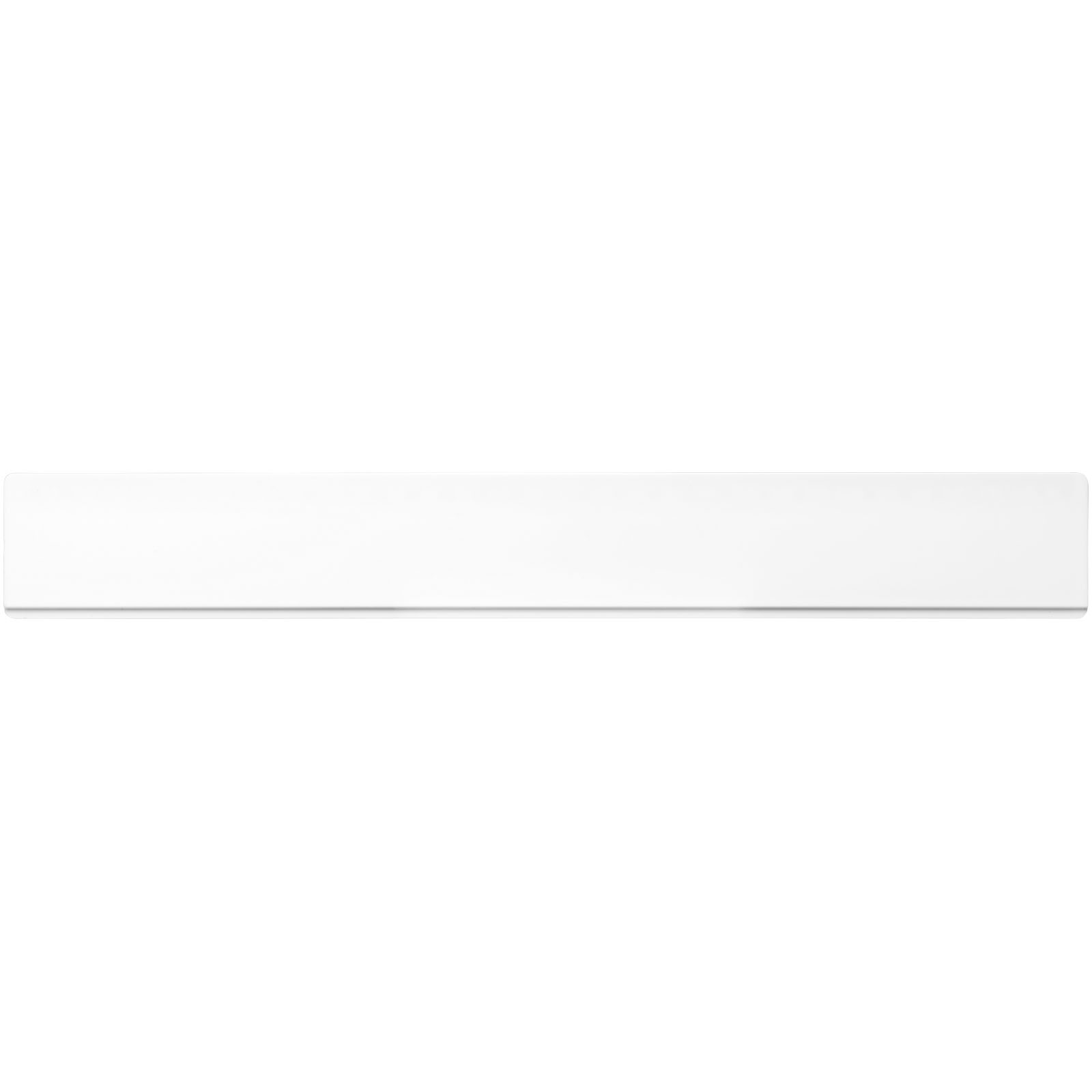 Refari 30 cm Lineal aus recyceltem Kunststoff weiss
