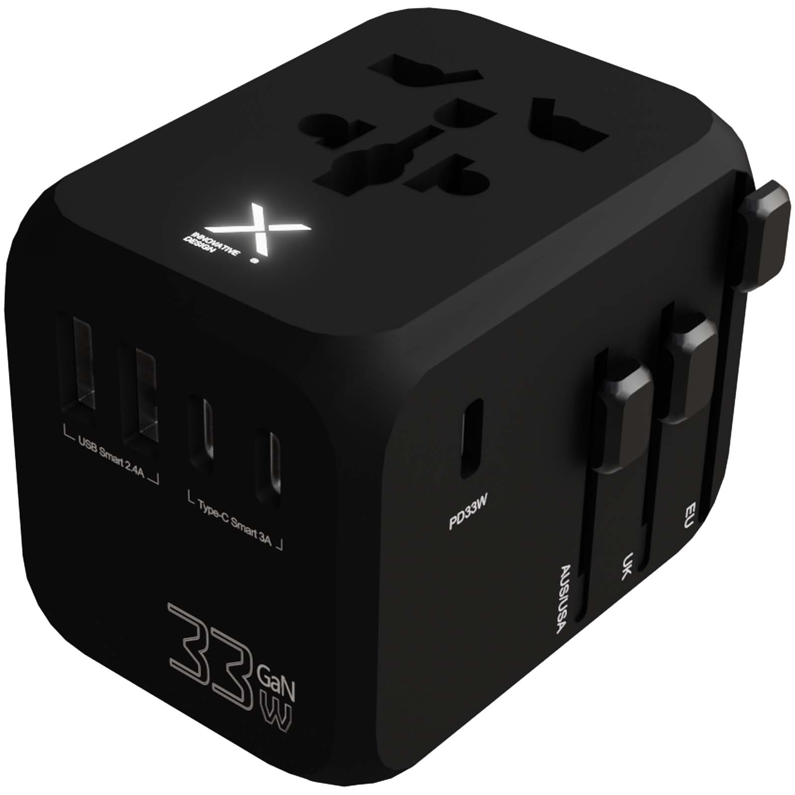 SCX.design T16 Universeller Reiseadapter schwarz