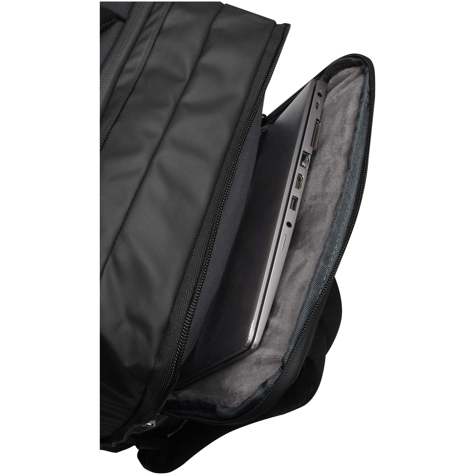 Expedition Pro 35L, 17" GRS recycelter erweiterbarer Laptop-Rucksack schwarz