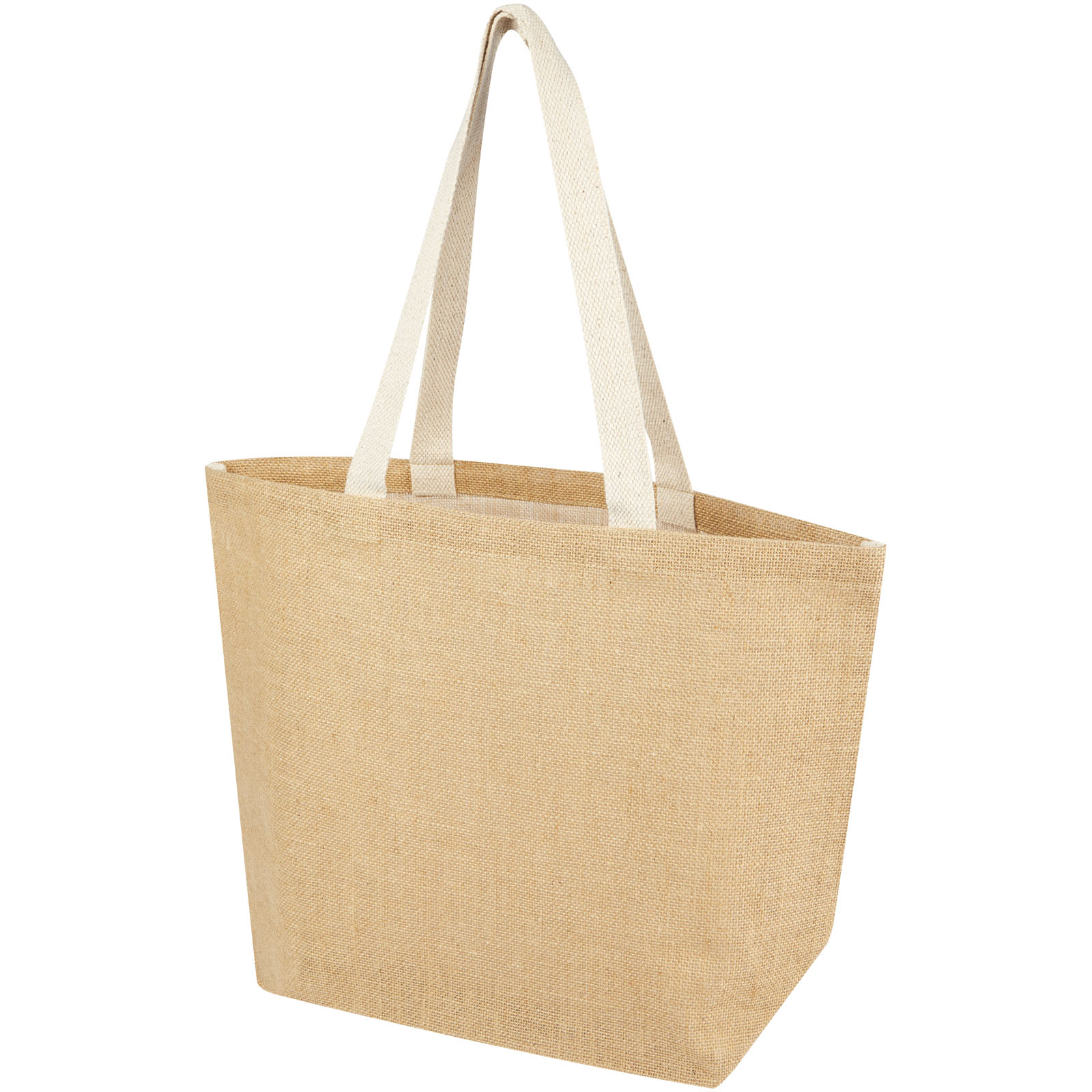Juta 300 g/m² Jute Tragetasche 12 L natur, weiss