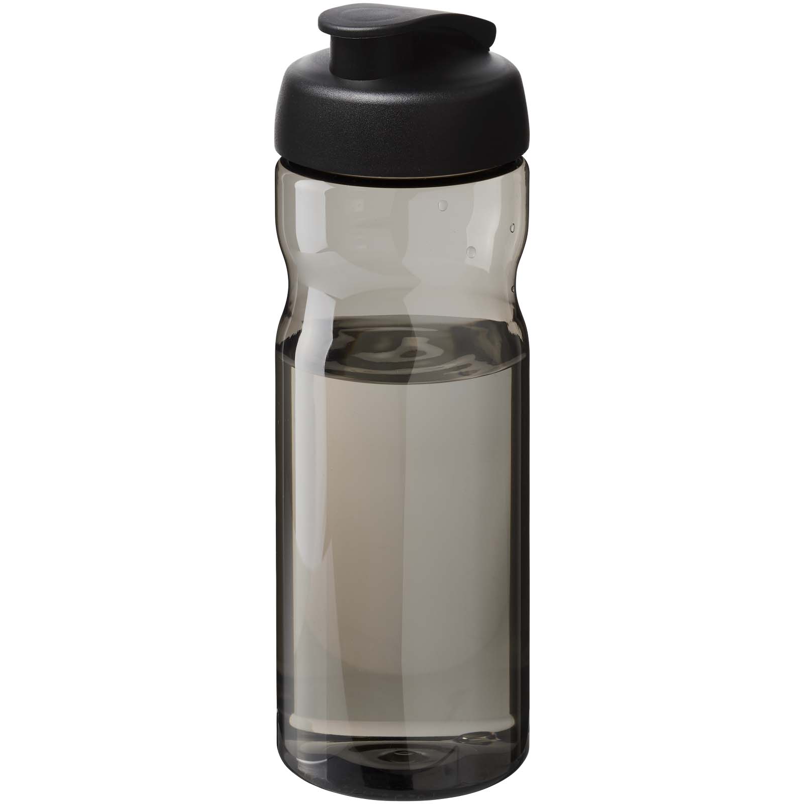 H2O Active® Eco POP Base 650 ml Sportflasche mit Klappdeckel charcoal, schwarz