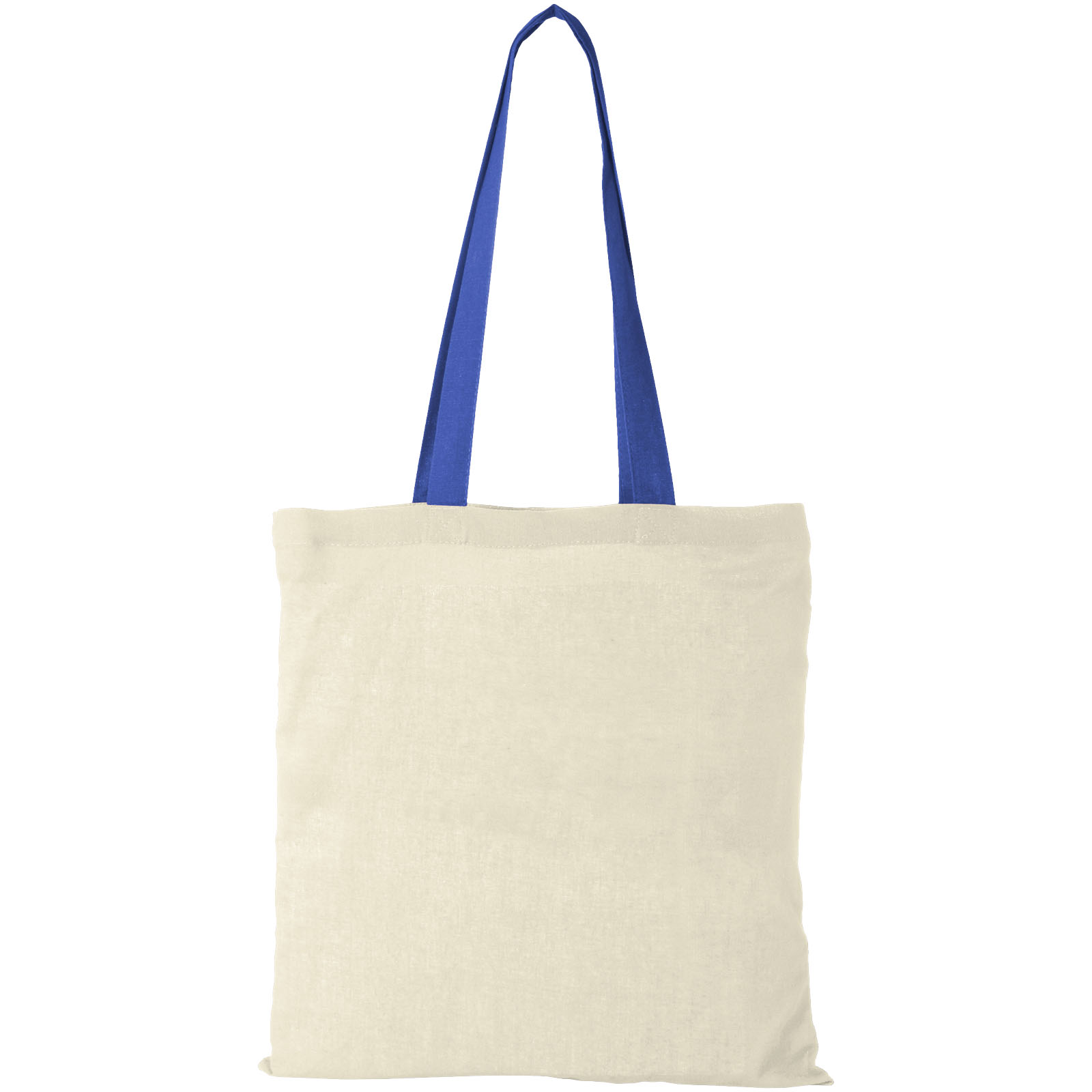 Nevada 100 g/m² Baumwoll Tragetasche 7L natural, royalblau