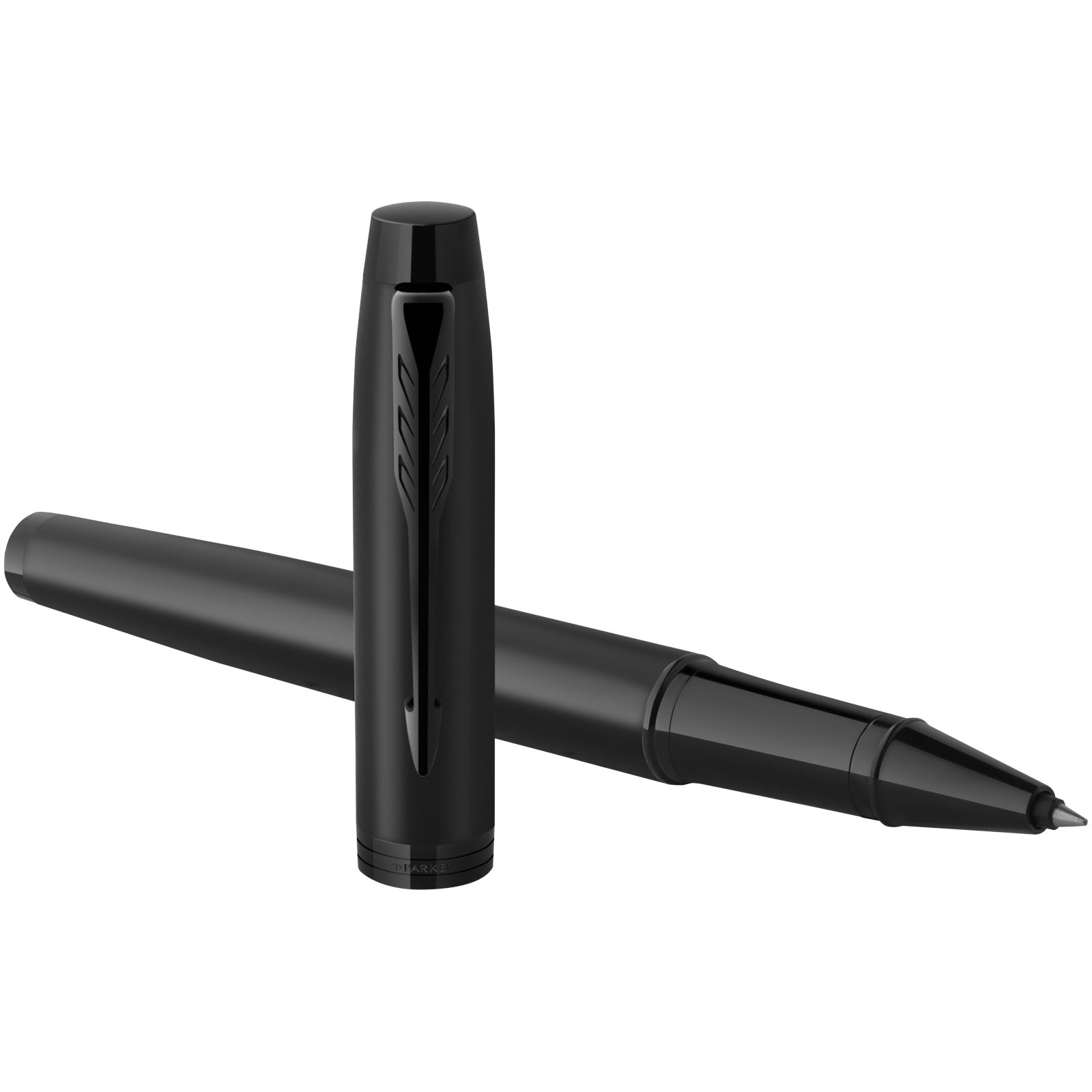 Parker IM achromatischer Tintenroller (schwarze Mine) schwarz