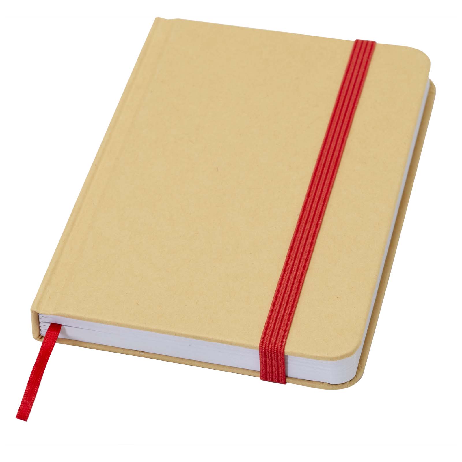 Reed A6 Hardcover Notizbuch, blanko, aus recyceltem Material rot