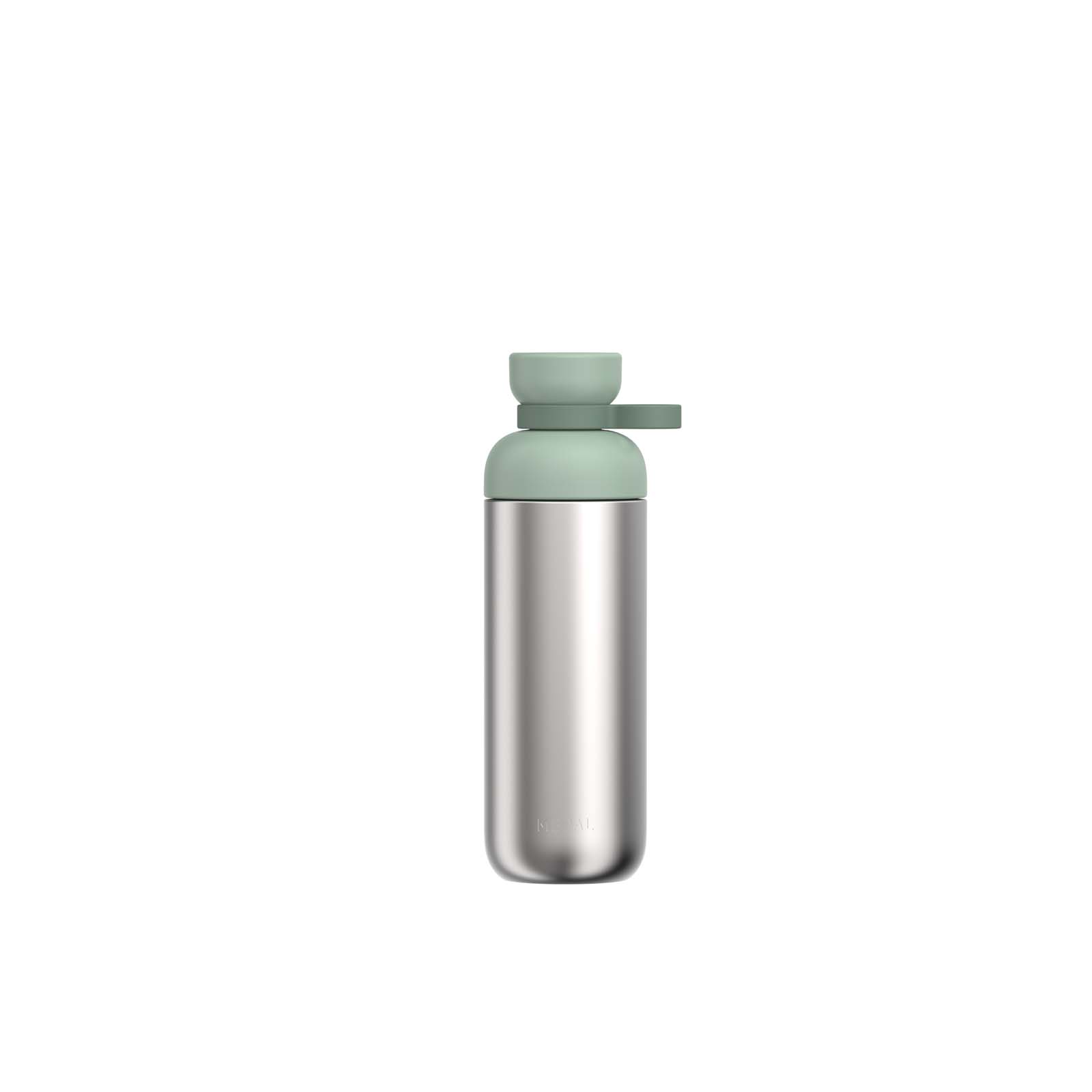 Mepal Vita 700 ml Wasserflasche aus recyceltem Edelstahl (Kohlensäure geeignet) salbei
