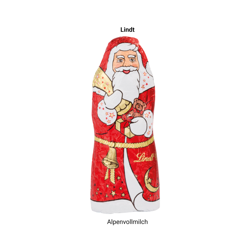 Lindt Weihnachtsmann 10g in der Werbebox