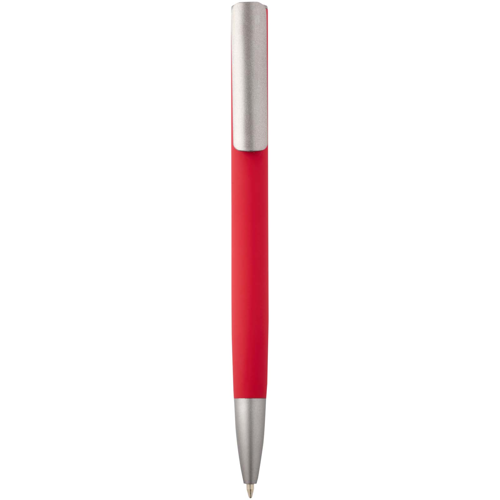 Ziguur Kugelschreiber aus recyceltem Aluminium (blaue Mine) rot