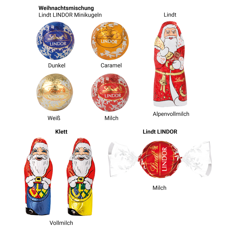 Klappbox S, Lindt Mischung