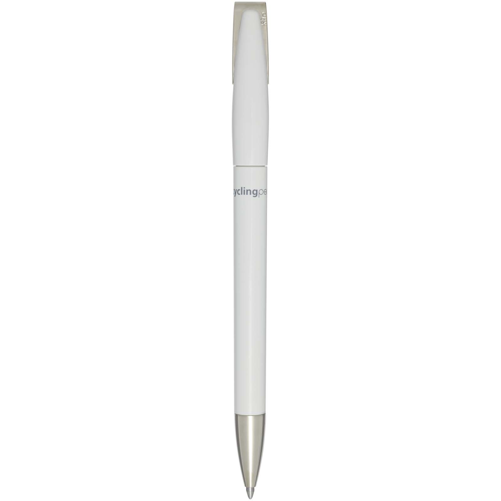 Ana Kugelschreiber aus recyceltem Kunststoff (blaue Mine) weiss