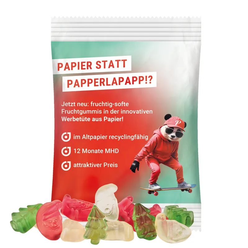 Minitüte 15 g, Trolli Fruchtgummi Weihnachtsmischung