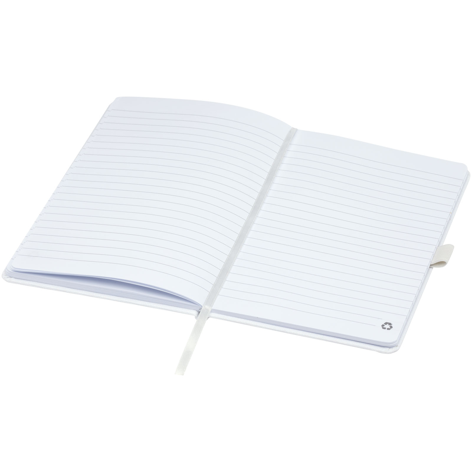 Honua A5 Notizbuch aus recyceltem Papier mit Cover aus recyceltem PET weiss