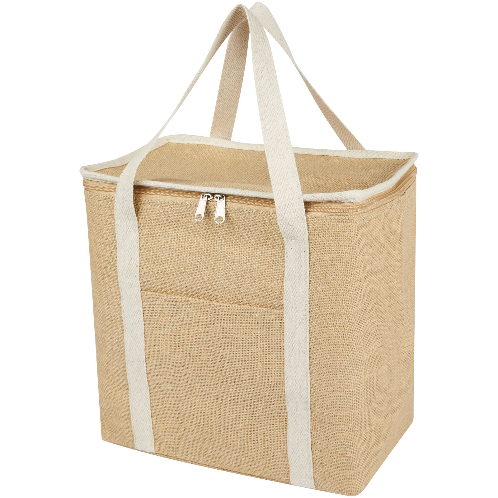 Juta 300 g/m² Jute Kühltragetasche 19 L natur, weiss
