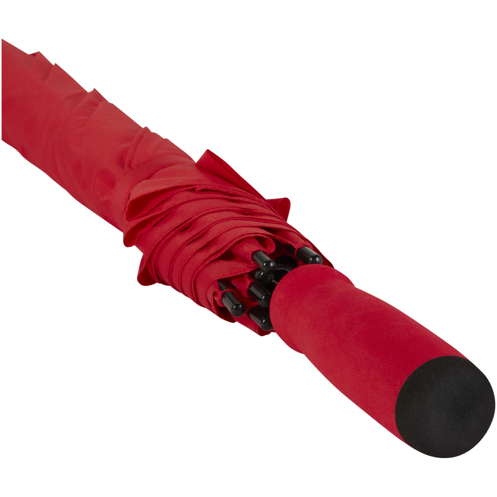 Niel 23" Automatikregenschirm aus recyceltem PET rot