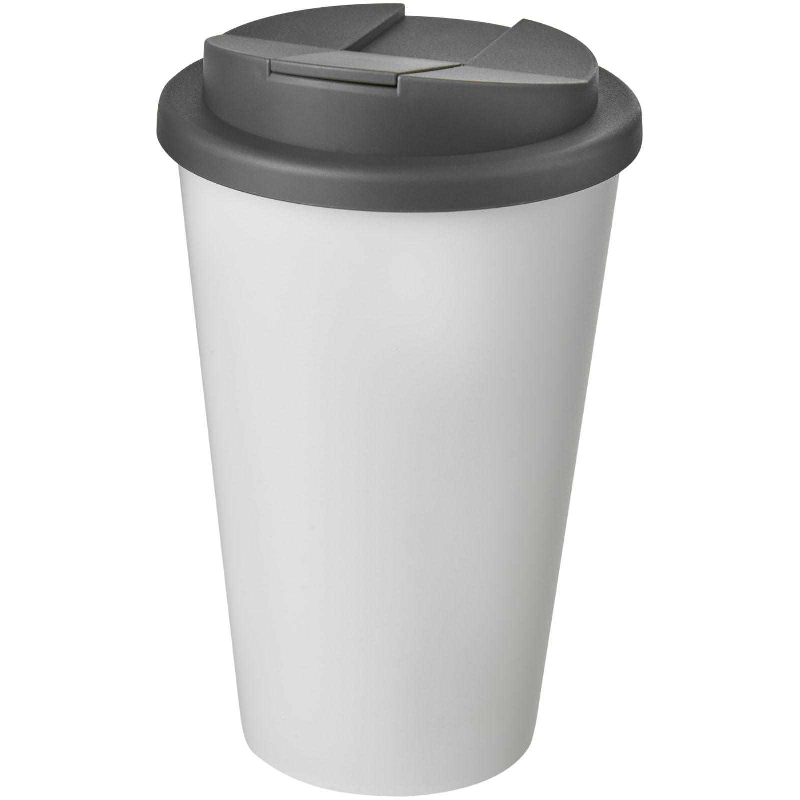 Americano® 350 ml Isolierbecher mit auslaufsicherem Schraubverschluss weiss, grau
