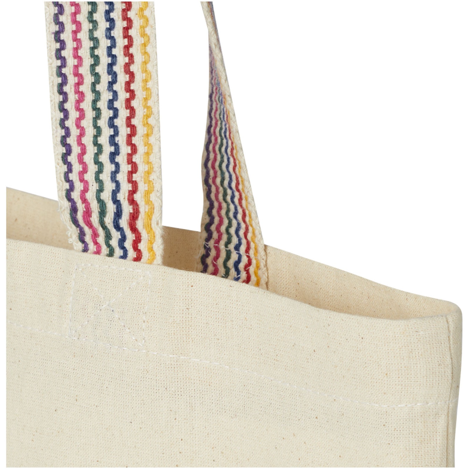 Rainbow 180 g/m² recycelte Tragetasche 5L natur