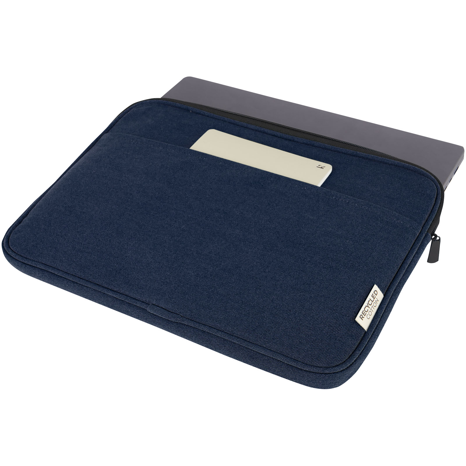 Joey 14" Laptophülle aus GRS recyceltem Canvas 2 L navy