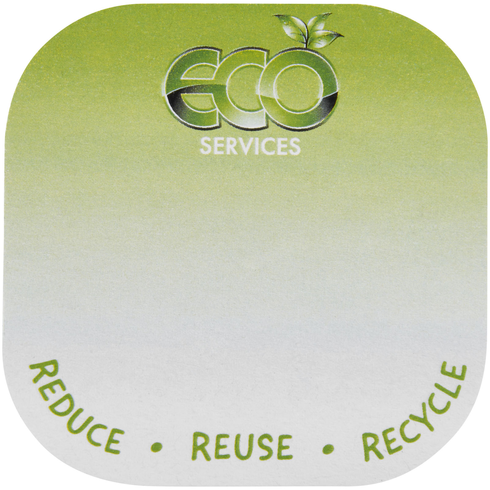 Sticky-Mate® recycelte Haftnotizen mit runden Ecken weiss